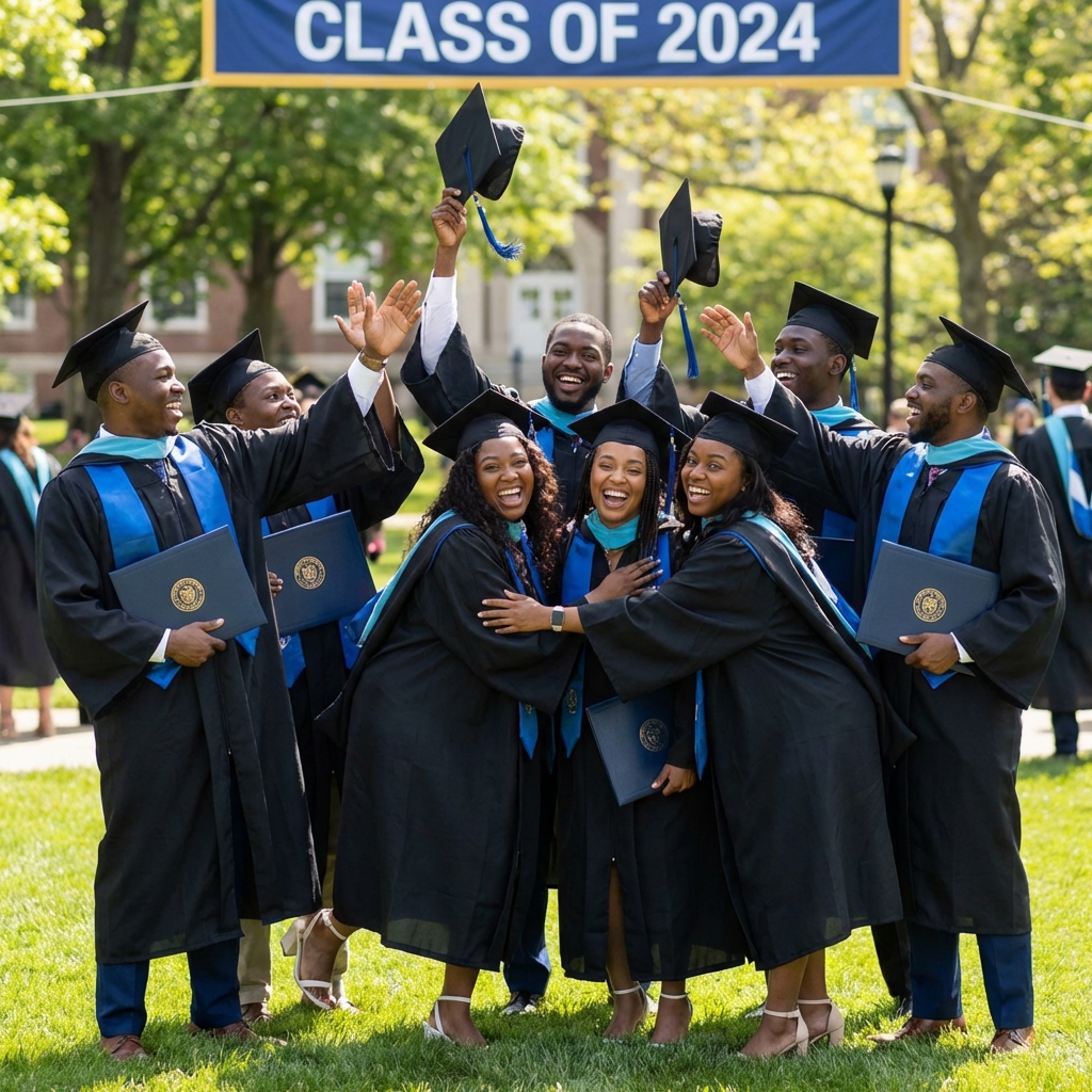 Students graduating